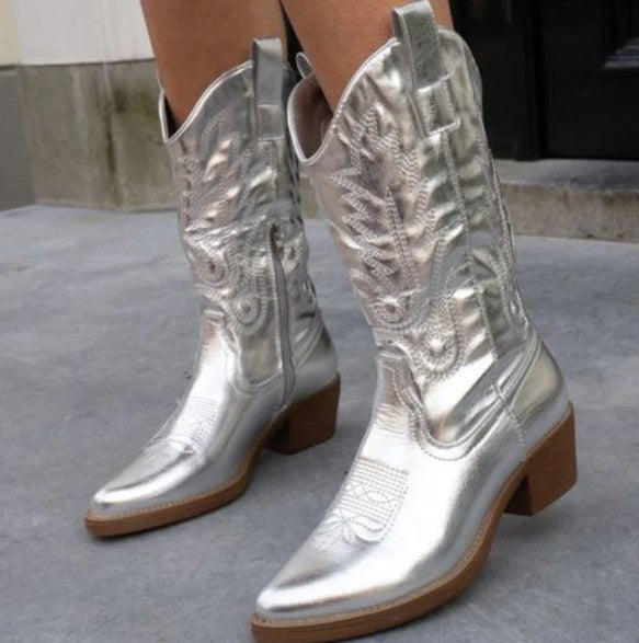 EB | Elegante Metallische Cowboylatschen