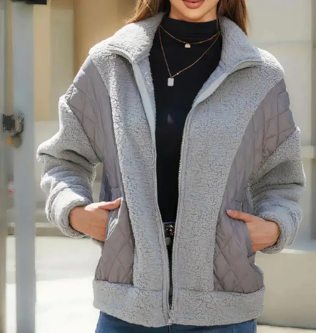 EB | Jacke für Damen mit Reibverschluss und Gesteppten Details