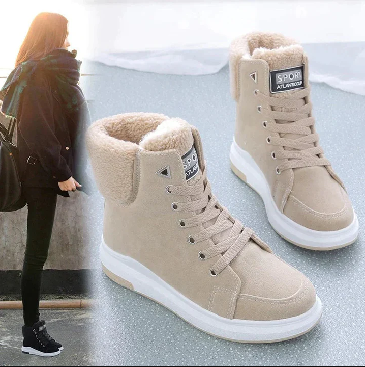 EB | Fell gefüttert Schnürstiefel Winterstiefel Stiefeletten