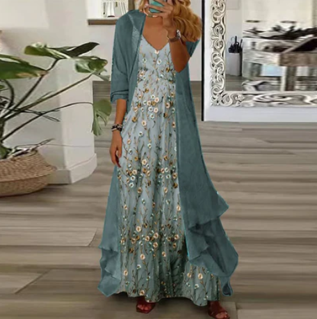 EB | Blaues Maxikleid