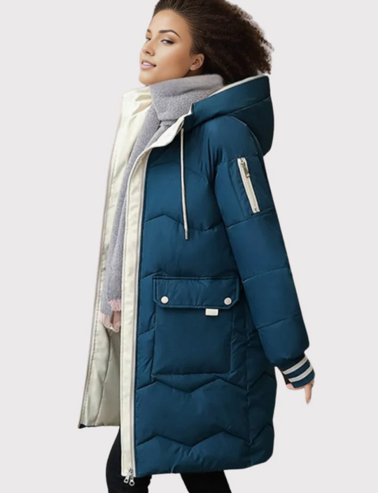 EB | Kuschelige, Wintergefütterte Parka-Damenjacke