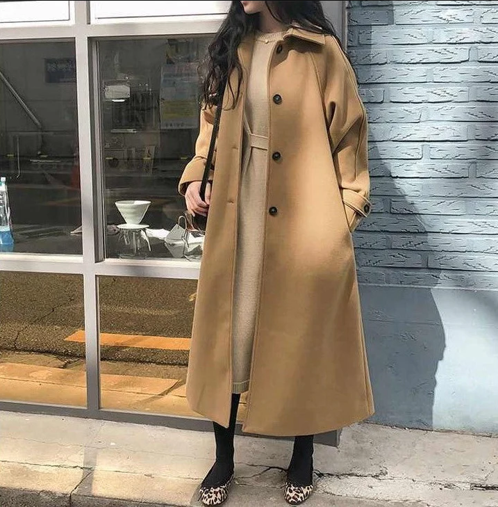 EB | Eleganter Wintermantel für Damen, Lang und Warm