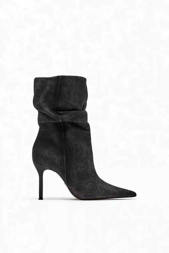EB | Elyce Denim-Stiefel mit Hohem Absatz für Damen