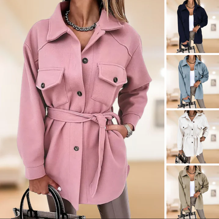 EB | Damen-Trenchcoat Warm und Stilvoll für Den Winter