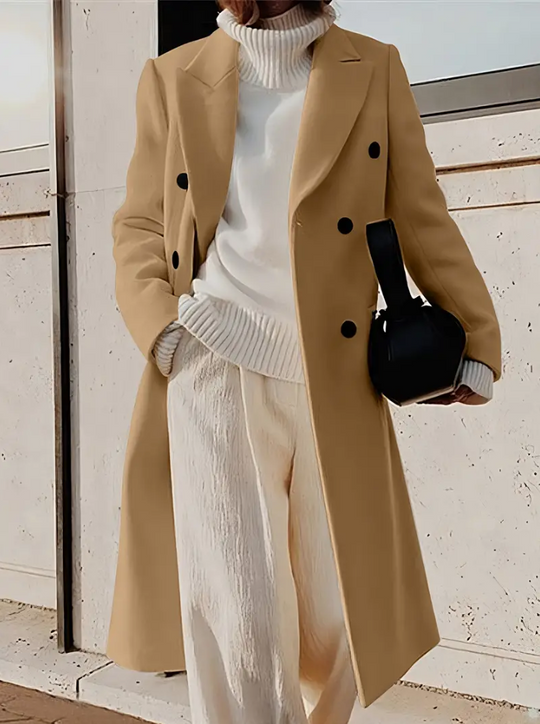 EB | Jacke mit Doppelter Knopfleiste und Kapuze
