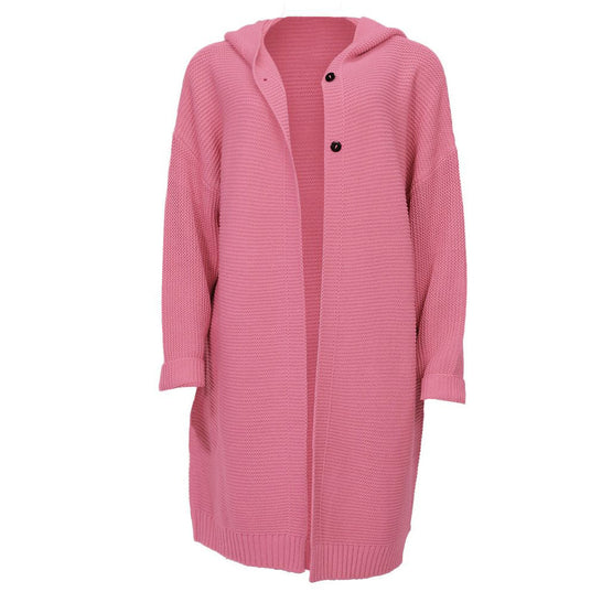 EB | Langärmlige Strickjacke mit Kapuze
