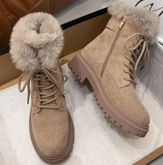 EB | Rutschfeste warme Schneestiefel mit Reißverschluss