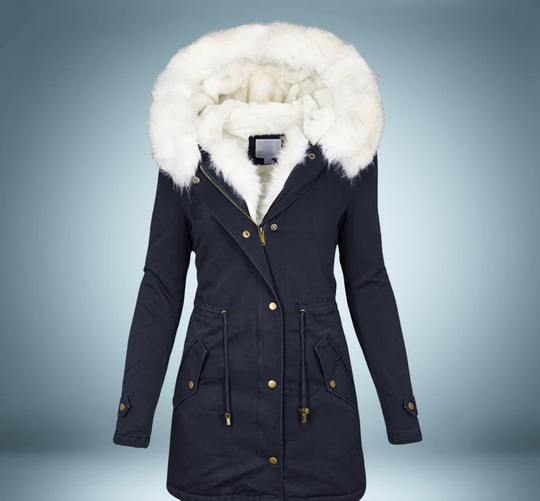 EB | Parka mit Pelzkragen In Schwarz