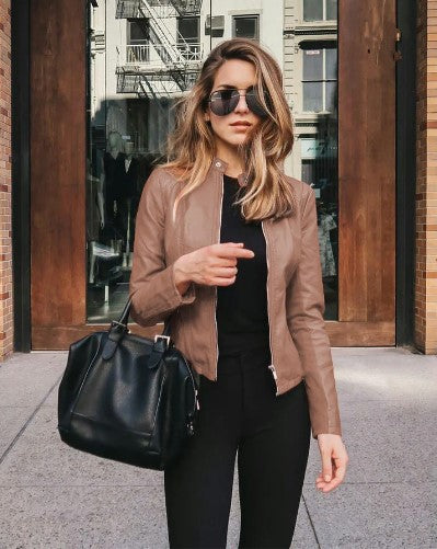 EB | Taillierte Jacke Aus Kunstleder