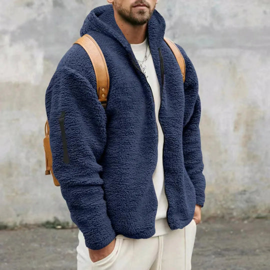 Schwere Winterjacke aus Fleece