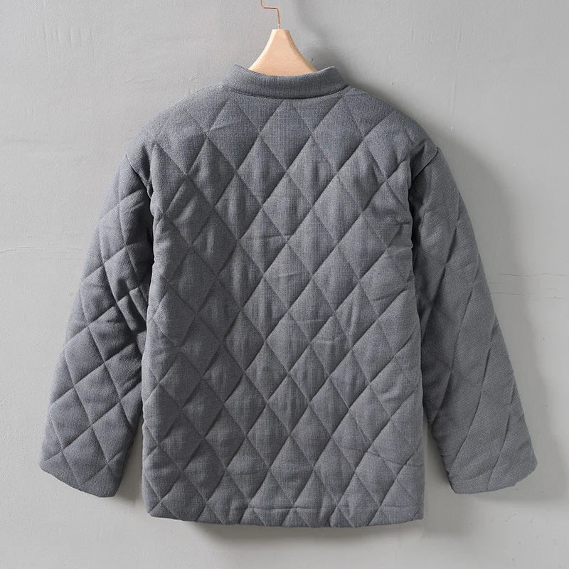 EB | Sommerjacke Herren mit Knöpfen und Rautenförmiger Steppung