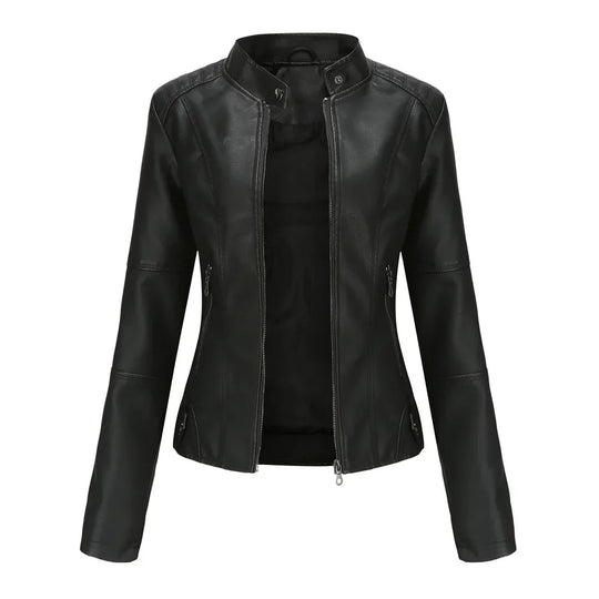 EB | Damen Dicke jacke Modisch Motorradstil
