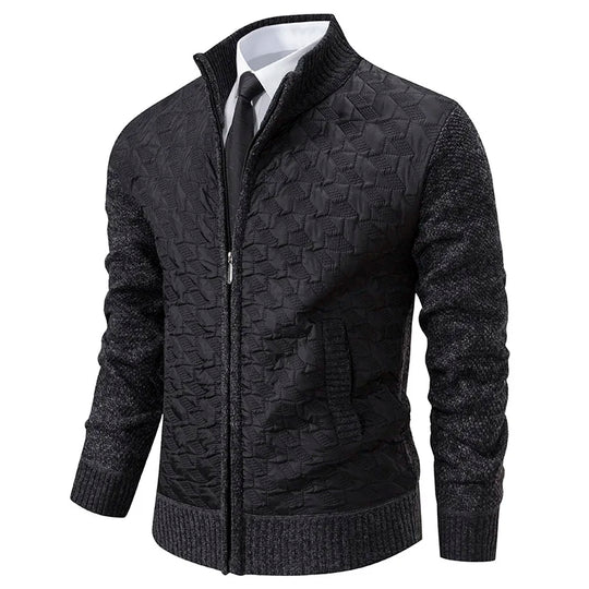EB | Strickjacke mit Gepolsterter Front Warm und Modern Perfekt für Den Alltag