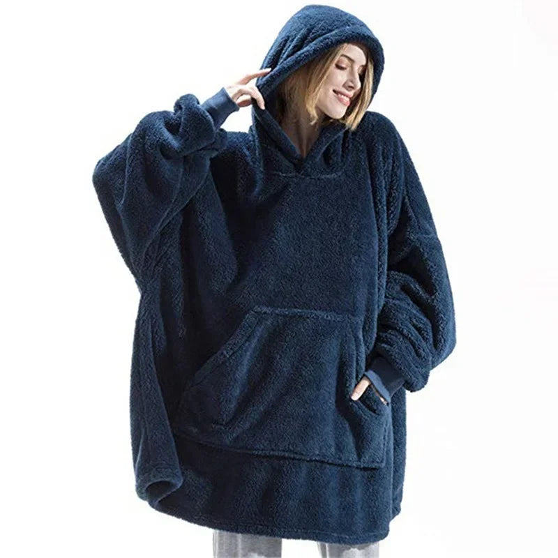 EB | Übergroßer Flanell-Decken Hoodie für Herren & Damen