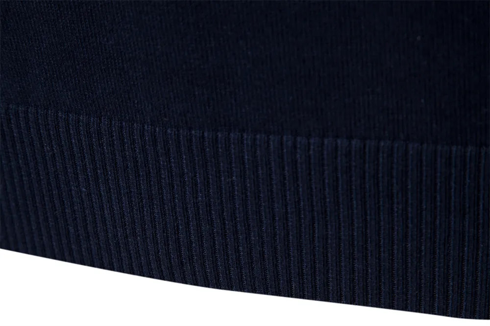 EB | Strickpullover mit Viertelreißverschluss - Eleganter Feinstrick für Business & Freizeit