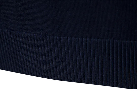 EB | Strickpullover mit Viertelreißverschluss - Eleganter Feinstrick für Business & Freizeit