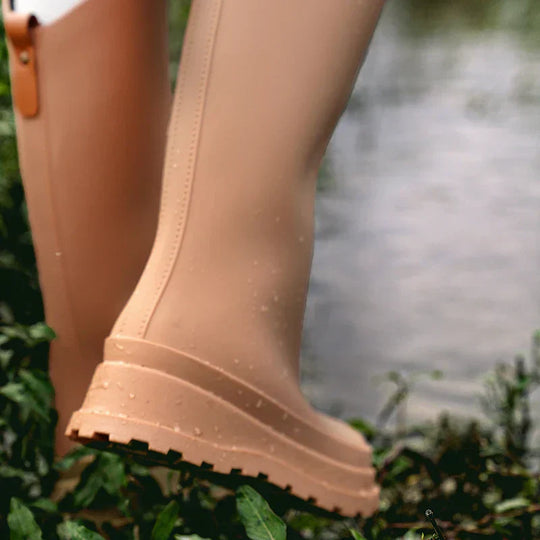 EB | Damen Regenstiefel hoch & wasserdicht mit Komfortsohle