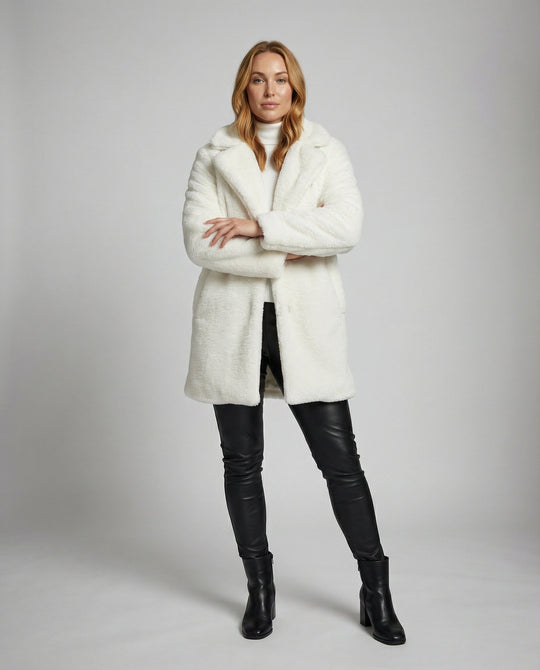 Faux Fur Winterjacke Damen | EB