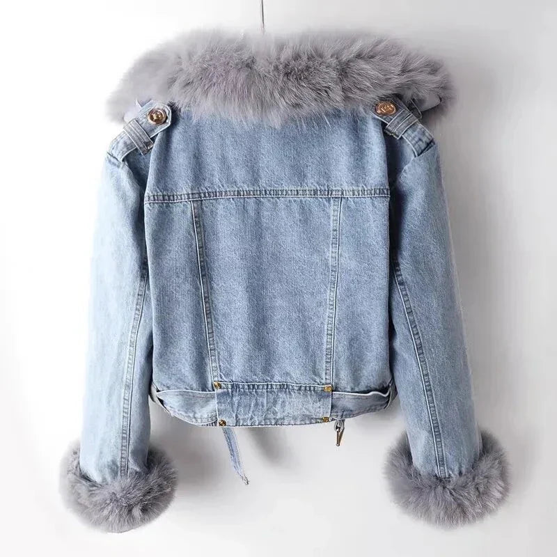 EB | Jeansjacke mit Fellfutter