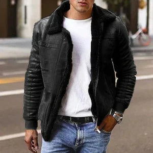 EB | Herrenjacke mit Pelzfutter und Gesteppte Ärmel Gino