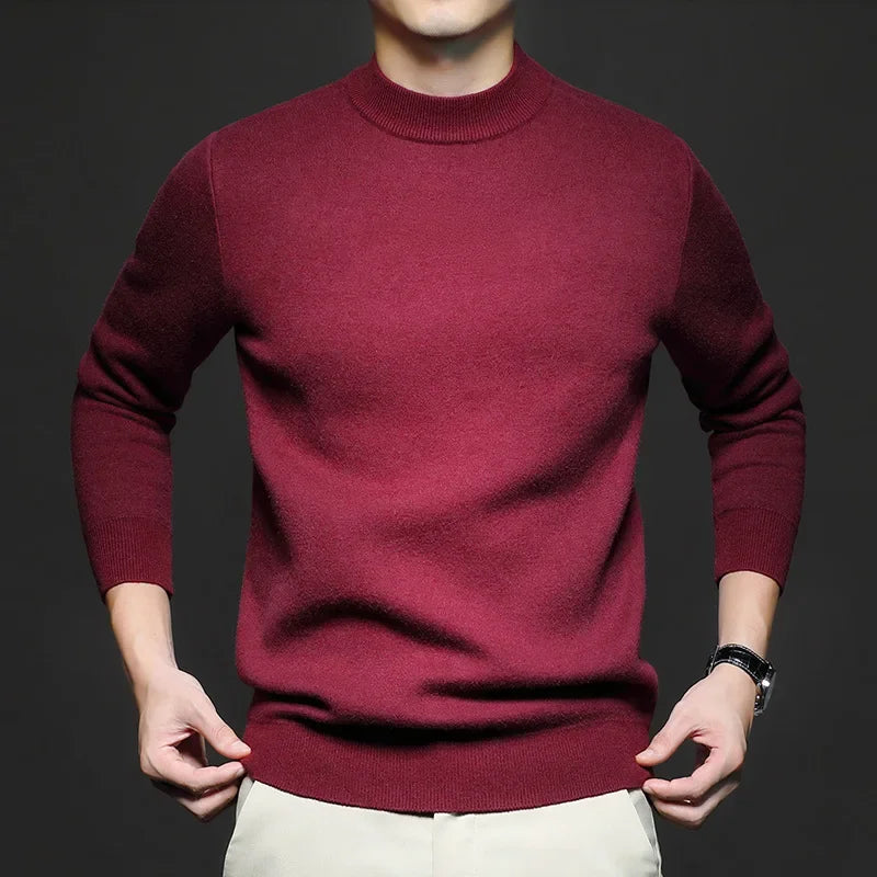 EB | Klassischer Strickpullover Rundhals Zeitloses und Elegantes Aussehen