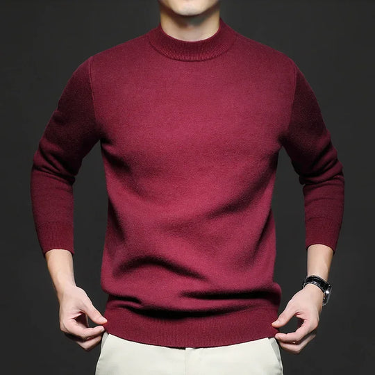 EB | Klassischer Strickpullover Rundhals Zeitloses und Elegantes Aussehen