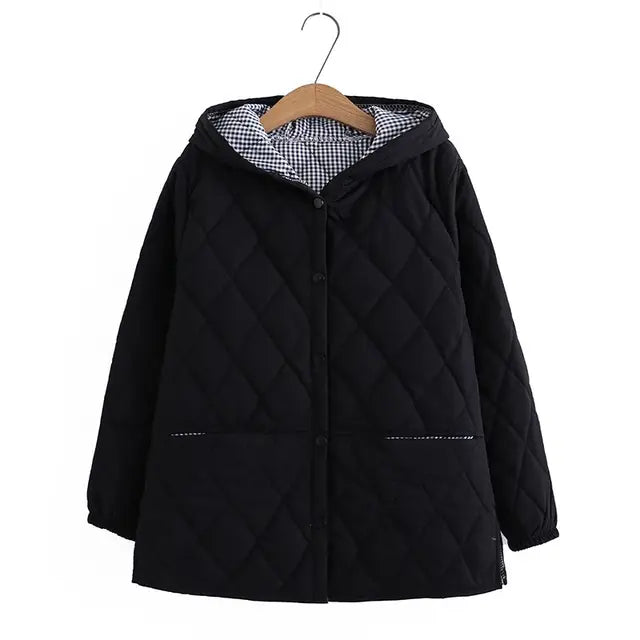 EB | Übergrößen Winterjacke aus Baumwolle für Damen