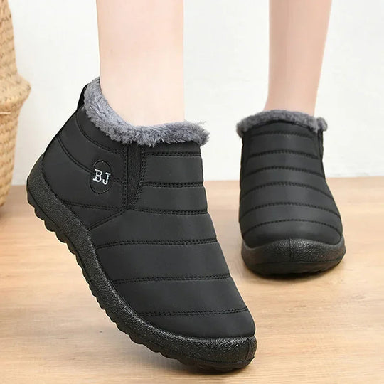 EB | Stiefeletten Gequiltet Slip on Wasserabweisend Plüsch Futter Langlebiger Sitz