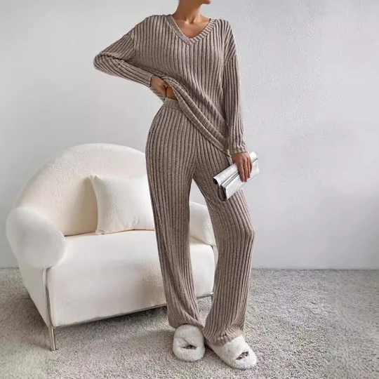 EB | 2-teiliges Lounge-Set Rippmuster