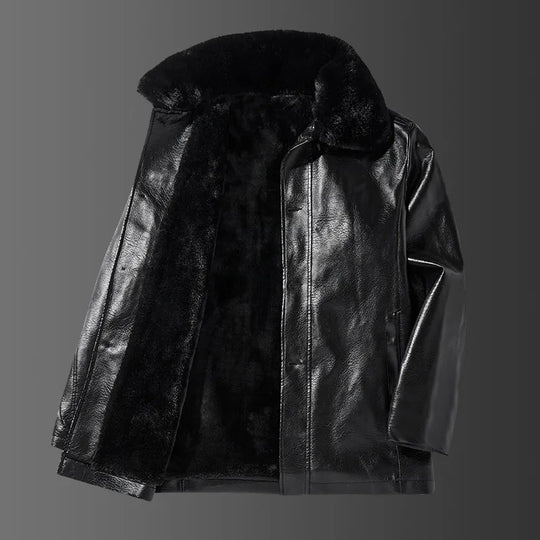 EB | Lederjacke mit Kragen - Liam