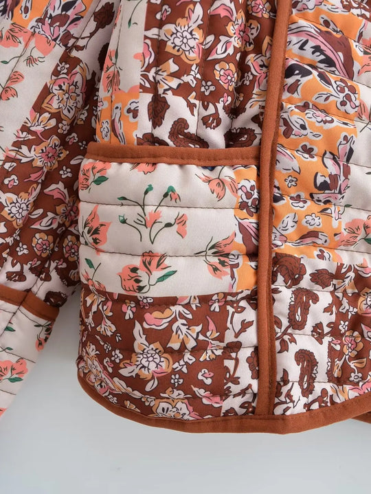 EB | Wintermantel mit Blumenmuster