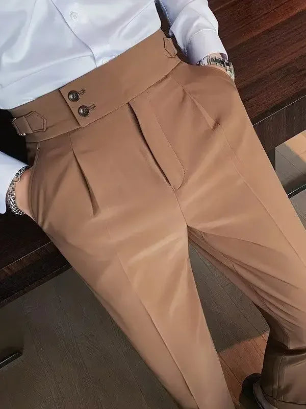 EB | Chic Hochtaillierte Chinohose