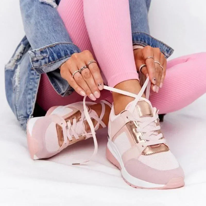 EB | Plattform Sneaker Damen - Leichte Freizeitschuhe