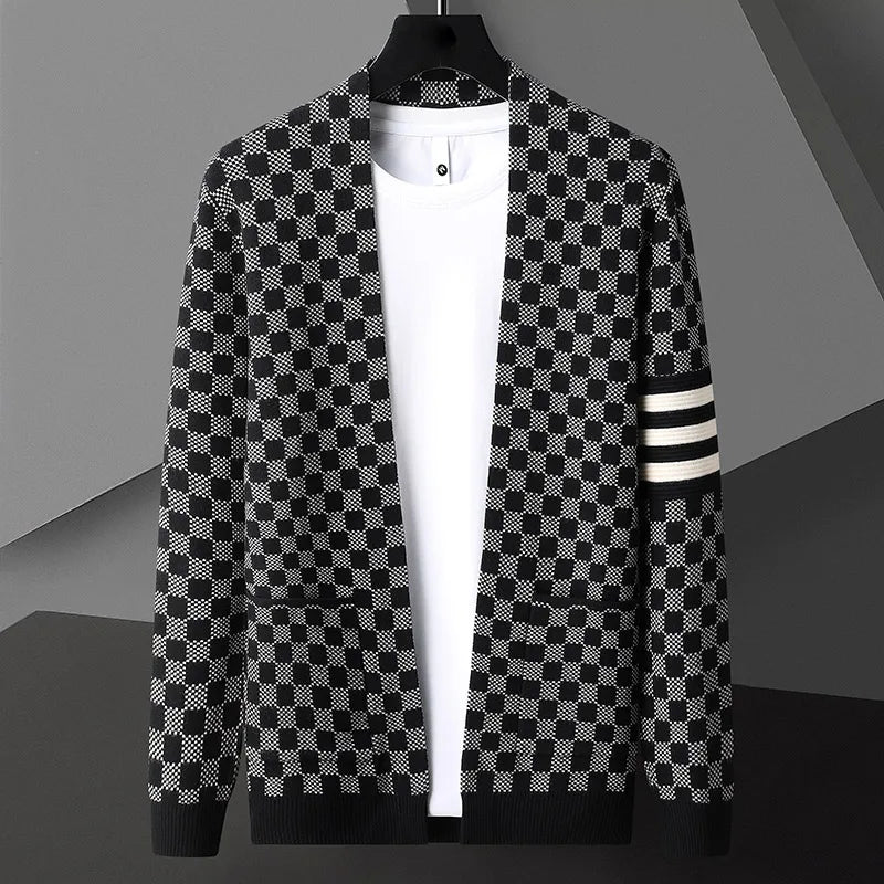 EB | Gemusteter Cardigan Strick Elegant, Stilvoll