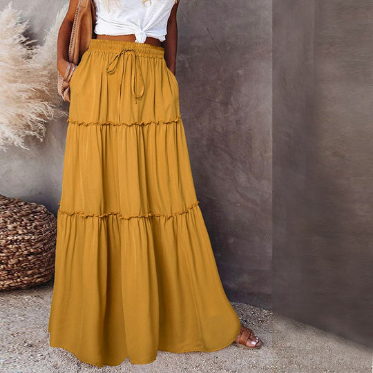 EB | Langer Hochtaillierter Maxi Rock