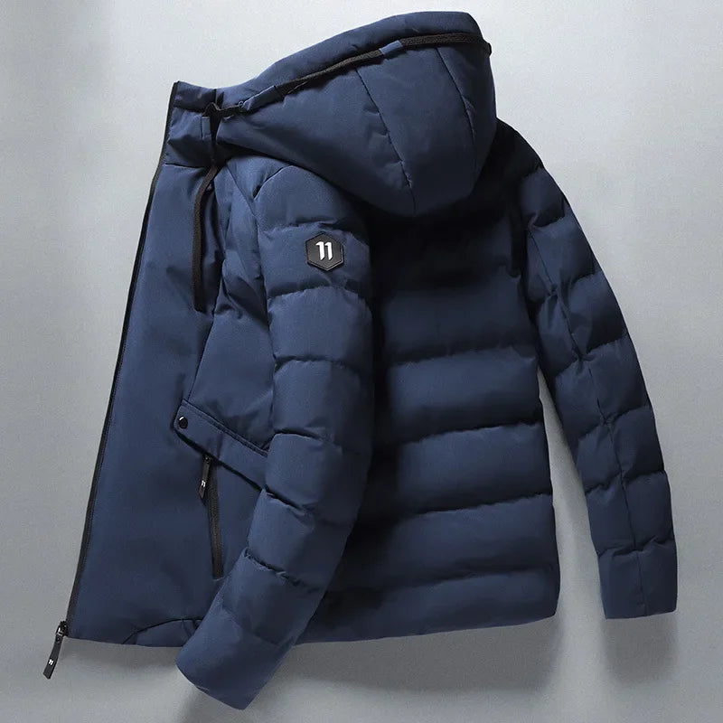 EB | Gepolsterte Winterjacke mit Kapuze Polyester Warm und Funktional