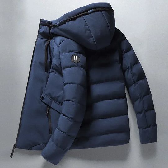 EB | Gepolsterte Winterjacke mit Kapuze Polyester Warm und Funktional