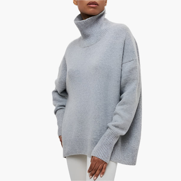 EB | Pullover mit Rollkragen und Voluminösen Ärmeln - Eleganter Stil für Alltag und Büro