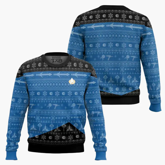 EB | Star Trek Pullover - Geek Weihnachts-Sweatshirt für Fans, Winter Freizeit