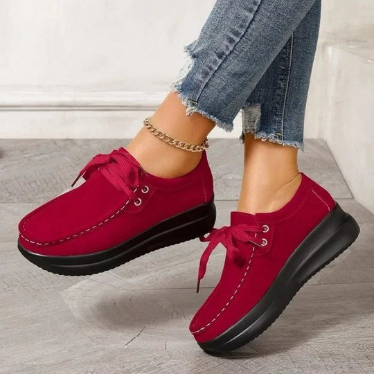 Wildleder-Schnürschuhe mit rutschfester Sohle EB EB