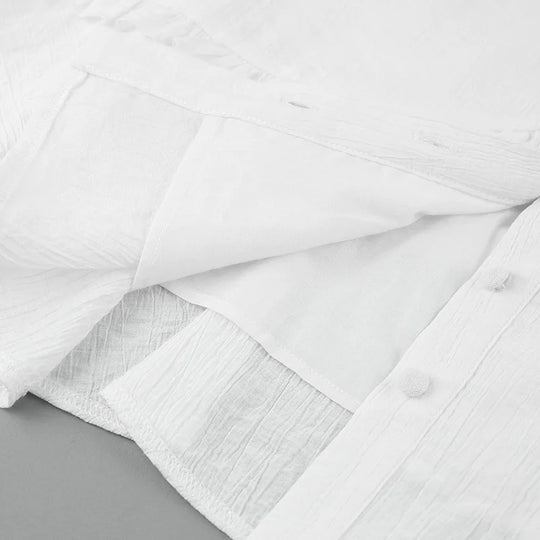 EB | Weiße Sommerkleid mit Schnürung