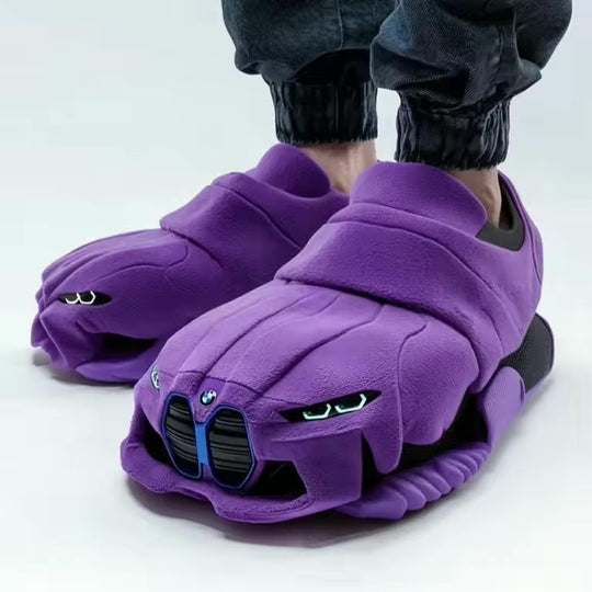 Damen Pantoffeln mit Auto-Inspiriertem Design & Rutschfester Sohle | EB