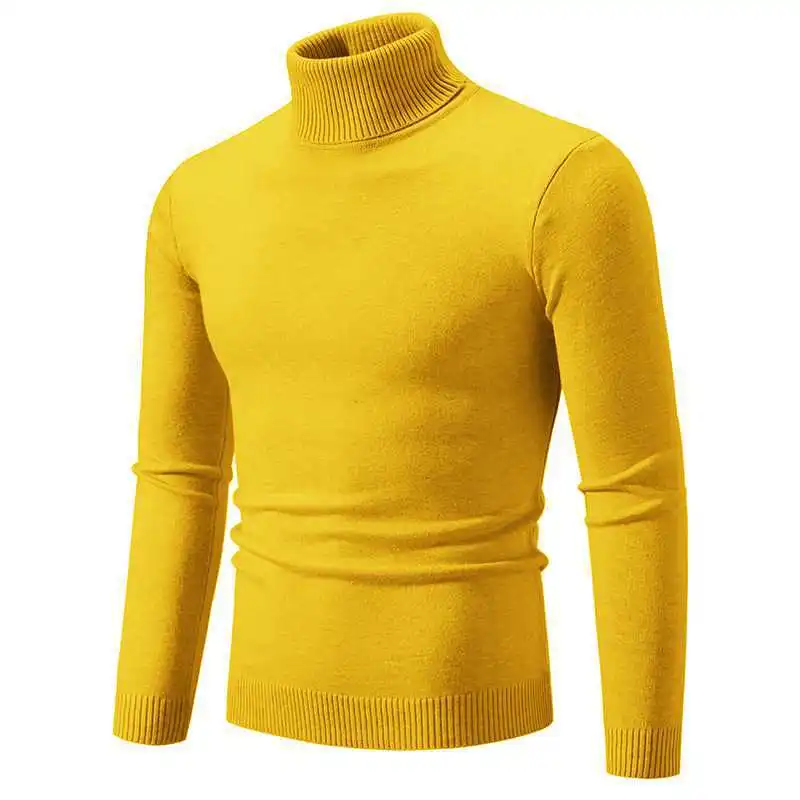EB - Stilvoller Rollkragen Einfarbiger Herbstpullover für Männer