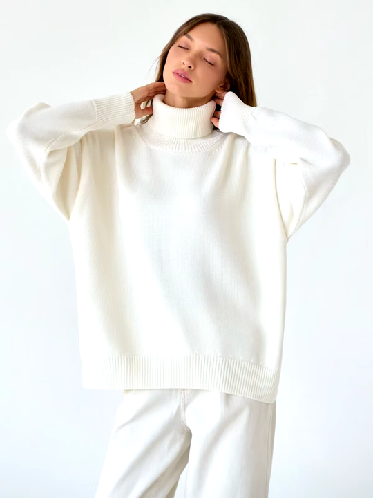EB | Kuscheliger Oversize-Pullover mit Rollkragen