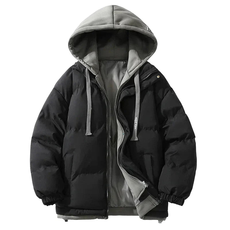 EB | Winter Daunenjacke mit Kapuze - Modischer Streetwear-Puffer für Alltag & Outdoor