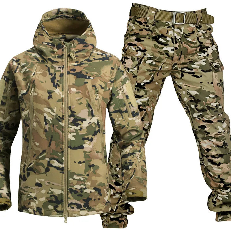 Herren multifunktionale Jacke mit Fleece-Innenfutter und Reißverschluss – EB