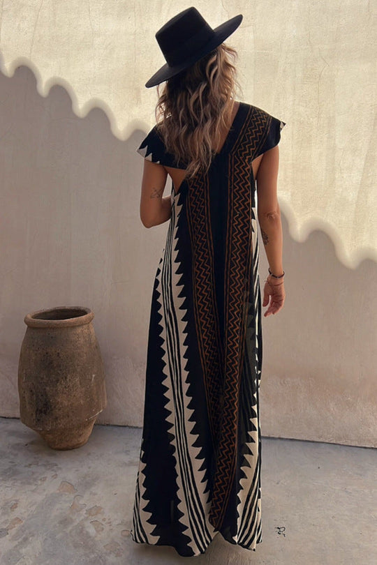 Trendiges, aztekisch inspiriertes Leberkleid für Damen