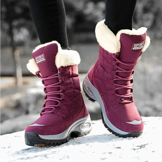 EB | Winter Stiefel Bis Zur Wade Wasserdicht Schneestiefel