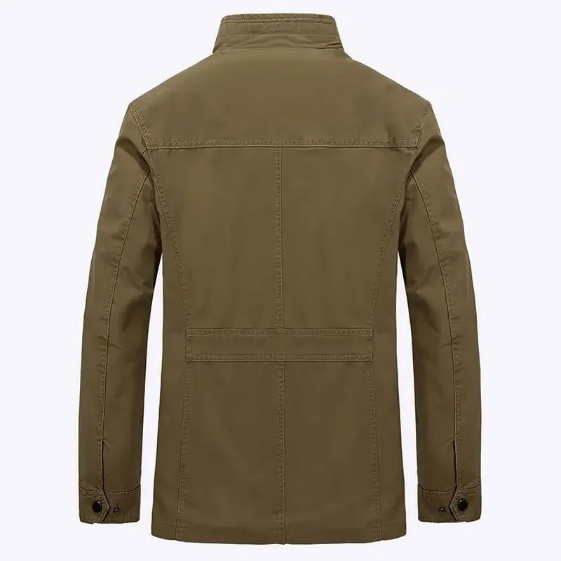 EB | Outdoor Übergangsjacke mit Stehkragen und Mehrfachtaschen - Lässige Mode für Alltag und Freizeit