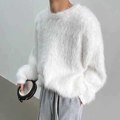 EB | Luxus Lange Ärmel Einfarbig Pullover